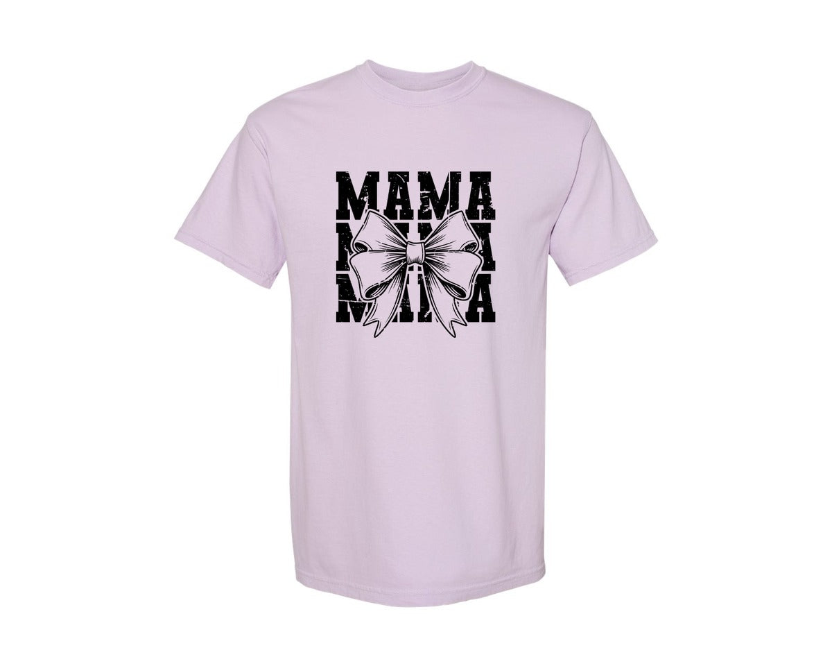 brand:Comfort Colors|color:Orchid|Mama Mom Mama Coquette Graphic T-Shirt