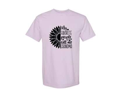 brand:Comfort Colors|color:Orchid|Grandma Sunflower Grandma Graphic T-Shirt