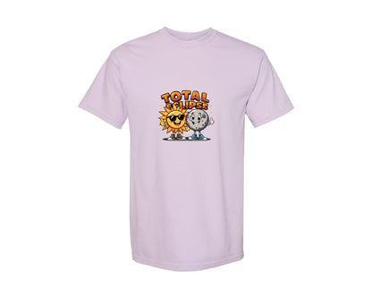 brand:Comfort Colors|color:Orchid|Eclipse Cartoon T Shirt Design Graphic T-Shirt