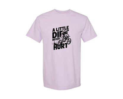 brand:Comfort Colors|color:Orchid|A Little Dirt Never Hurt T Shirt Des Graphic T-Shirt