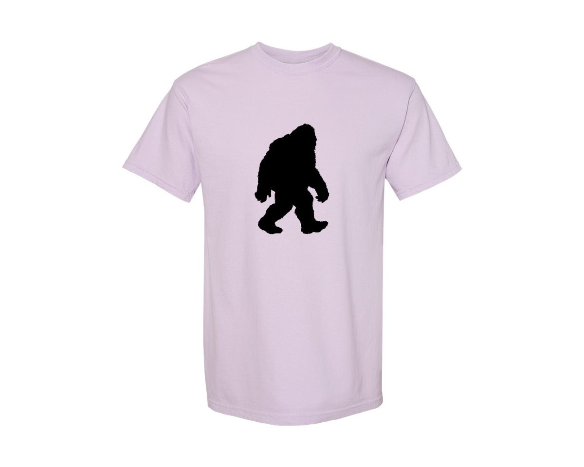 brand:Comfort Colors|color:Orchid|Bigfoot Sasquatch Figure Design Graphic T-Shirt