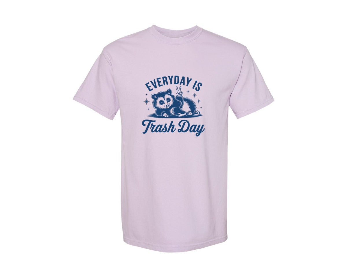 brand:Comfort Colors|color:Orchid|Everyday Is Trash Day Design Graphic T-Shirt