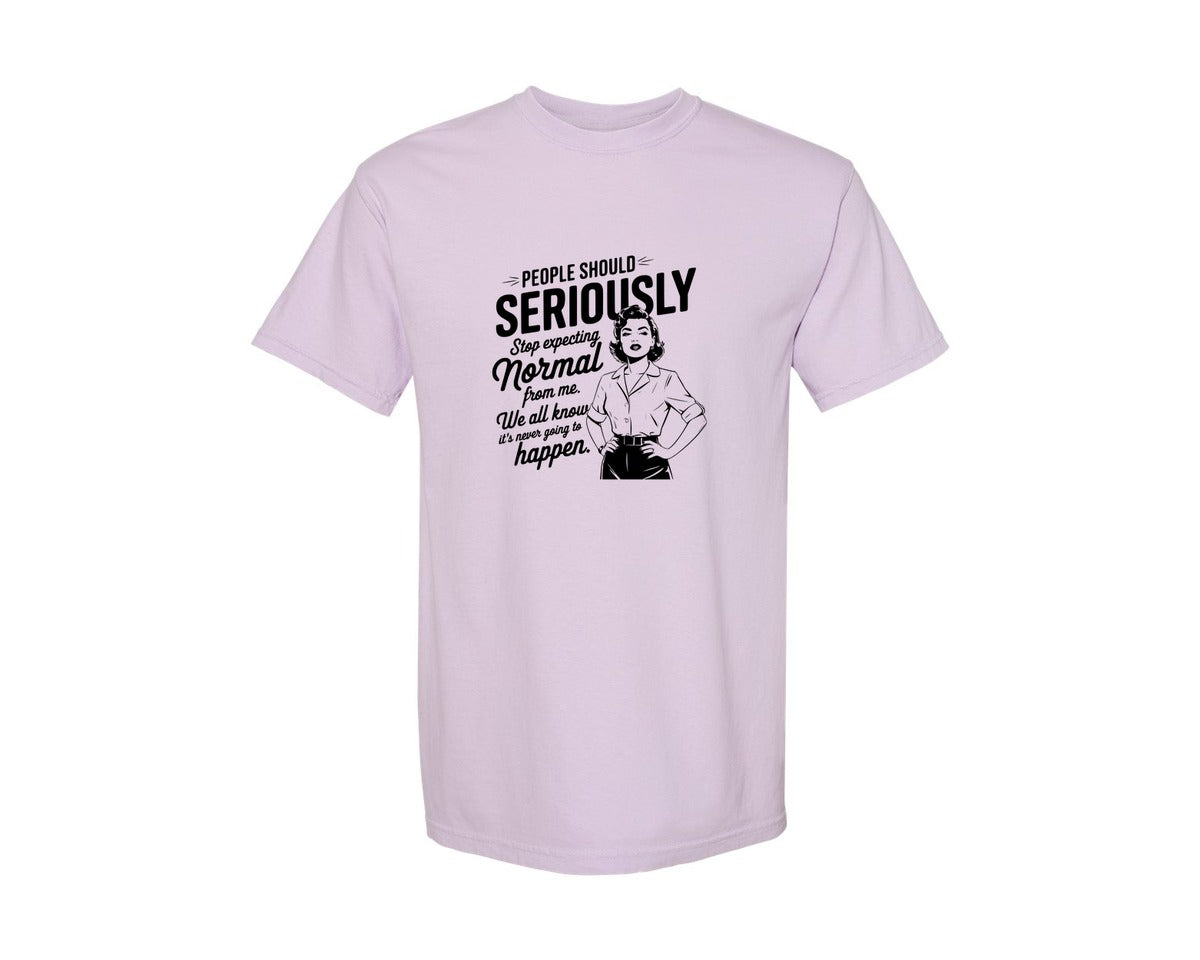 brand:Comfort Colors|color:Orchid|Vintage Funny Trendy Woman Shirt Design Graphic T-Shirt