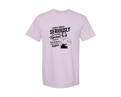 brand:Comfort Colors|color:Orchid|Vintage Funny Trendy Woman Shirt Design Graphic T-Shirt