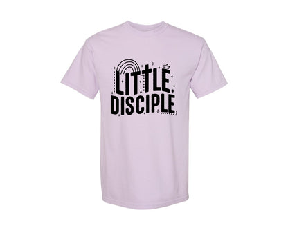 brand:Comfort Colors|color:Orchid|Retro Little Disciple Tshirt Kids Graphic T-Shirt