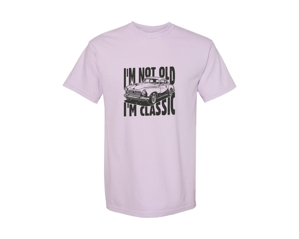 brand:Comfort Colors|color:Orchid|Im Not Old Im Classic Vintage Car 3 Graphic T-Shirt