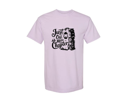 brand:Comfort Colors|color:Orchid|Just One More Chapter T Shirt Design Graphic T-Shirt