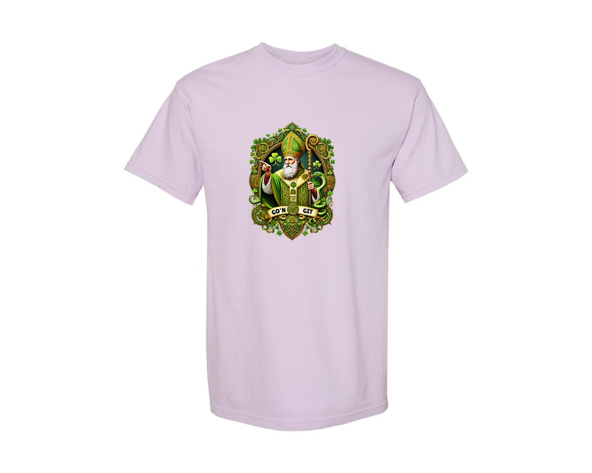 brand:Comfort Colors|color:Orchid|St Patricks Day Saint Patrick Graphic T-Shirt