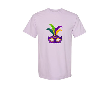 brand:Comfort Colors|color:Orchid|Mardi Gras Mask T Shirt Design 4 Graphic T-Shirt