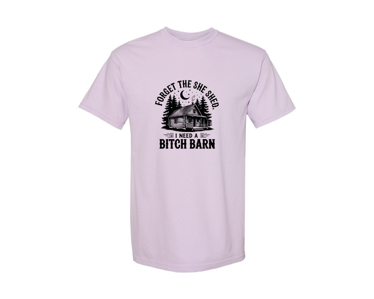brand:Comfort Colors|color:Orchid|Farm Home Svgforget The She Shed Tshirt Graphic T-Shirt