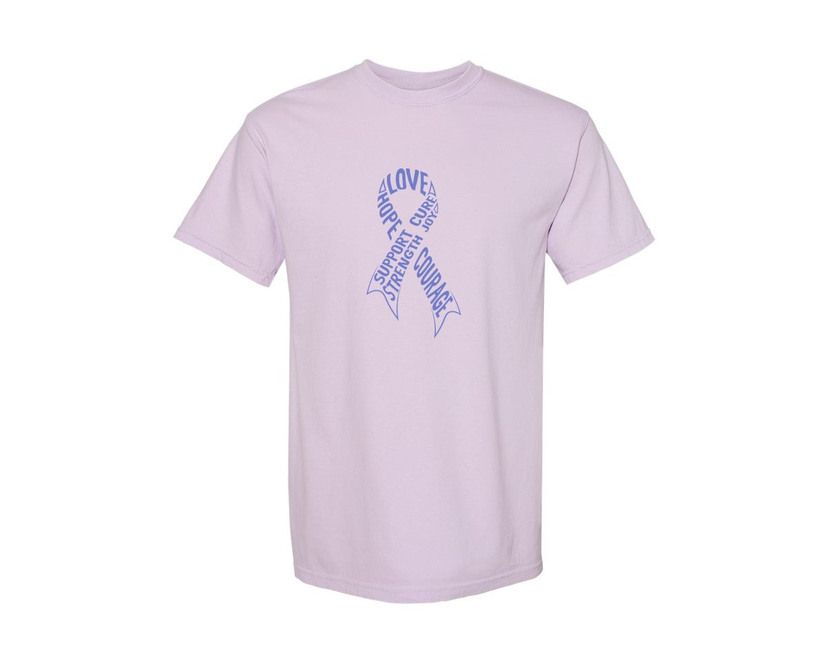 brand:Comfort Colors|color:Orchid|Stomach Cancer Fight Cancer T Shirt 2 Graphic T-Shirt
