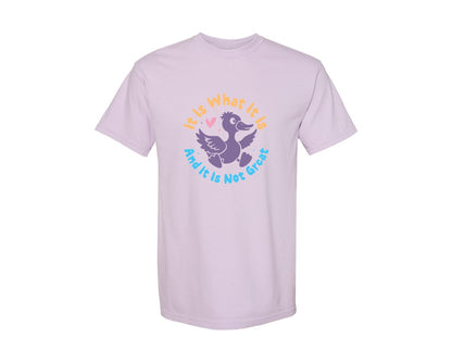 brand:Comfort Colors|color:Orchid|It Is What It Is And It Is Not Great 12 Graphic T-Shirt
