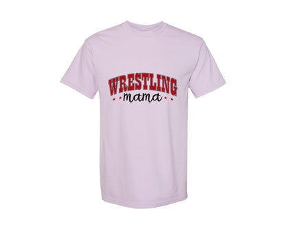 brand:Comfort Colors|color:Orchid|Wrestling Mama Sports Mom Graphic T-Shirt