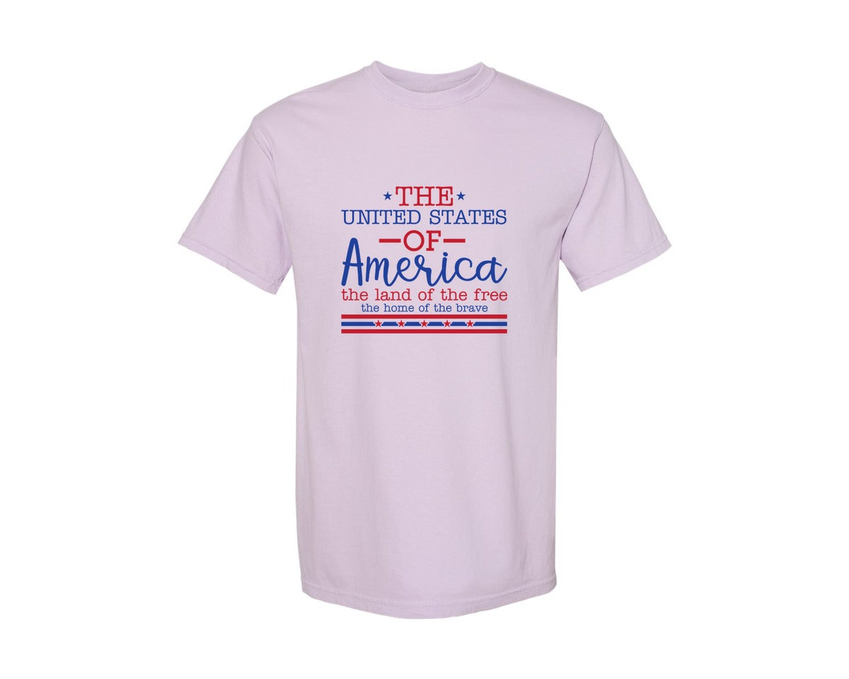 brand:Comfort Colors|color:Orchid|4Th Of July T Shirts Usa 1776 Shirt Pa 2 Graphic T-Shirt