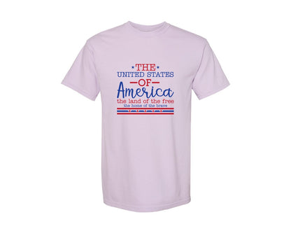 brand:Comfort Colors|color:Orchid|4Th Of July T Shirts Usa 1776 Shirt Pa 2 Graphic T-Shirt
