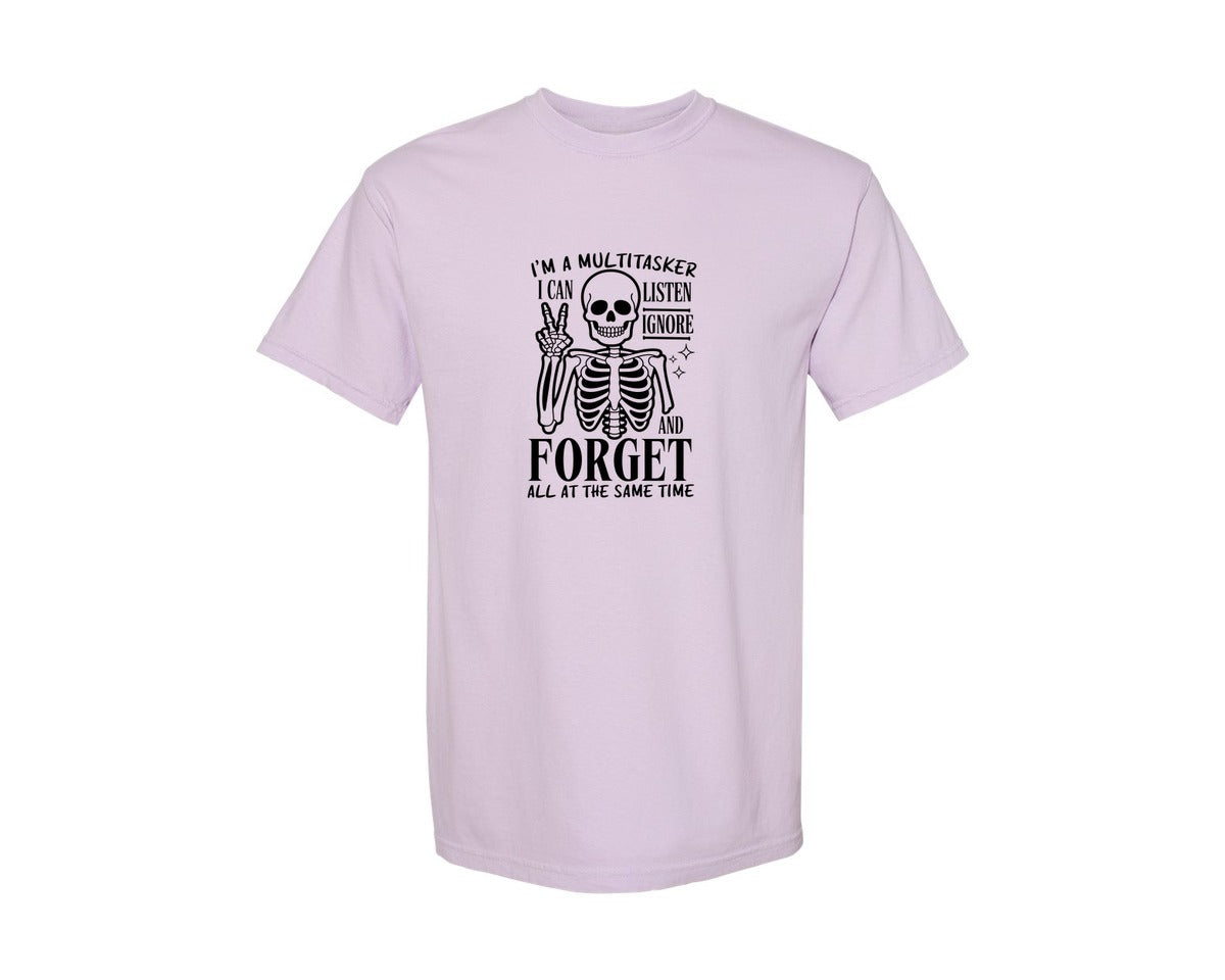 brand:Comfort Colors|color:Orchid|Im A Multitasker Office Humor Graphic T-Shirt