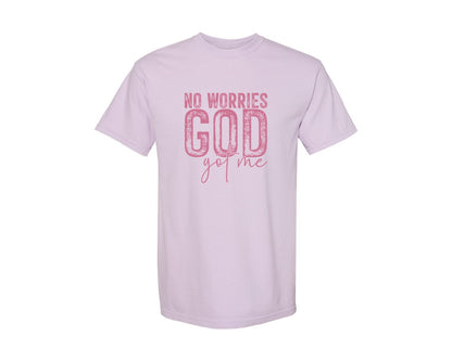 brand:Comfort Colors|color:Orchid|Unafraidgod Got Me Christian Q Graphic T-Shirt