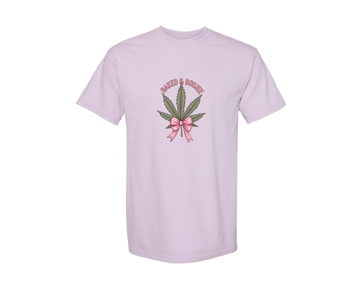 brand:Comfort Colors|color:Orchid|Baked Boujee Funny Graphic T-Shirt