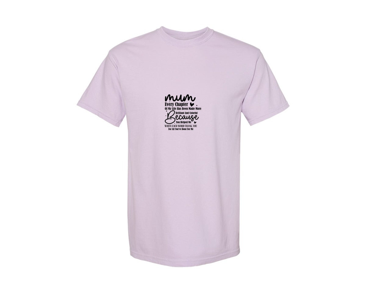 brand:Comfort Colors|color:Orchid|Mothers Day Design Mum Design 2 Graphic T-Shirt