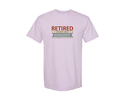 brand:Comfort Colors|color:Orchid|Mens Fathers Day Retired Grandpa Shirts Graphic T-Shirt