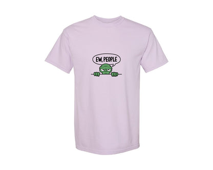 brand:Comfort Colors|color:Orchid|Ew People Alien Ufo T Shirt Design Graphic T-Shirt