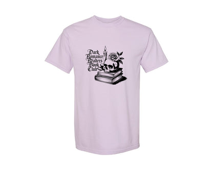brand:Comfort Colors|color:Orchid|Dark Romance Readers Book Club T Shi Graphic T-Shirt