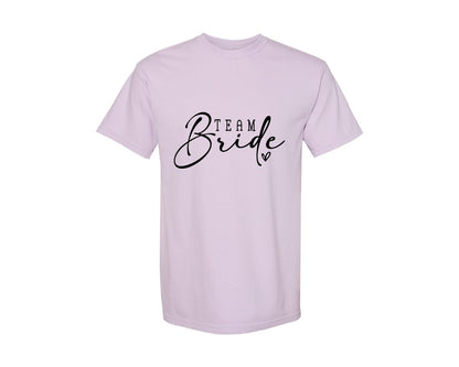brand:Comfort Colors|color:Orchid|Team Bride Bridal Party Graphic T-Shirt