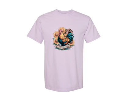 brand:Comfort Colors|color:Orchid|Just A Girl Who Loves Chickens 10 Graphic T-Shirt