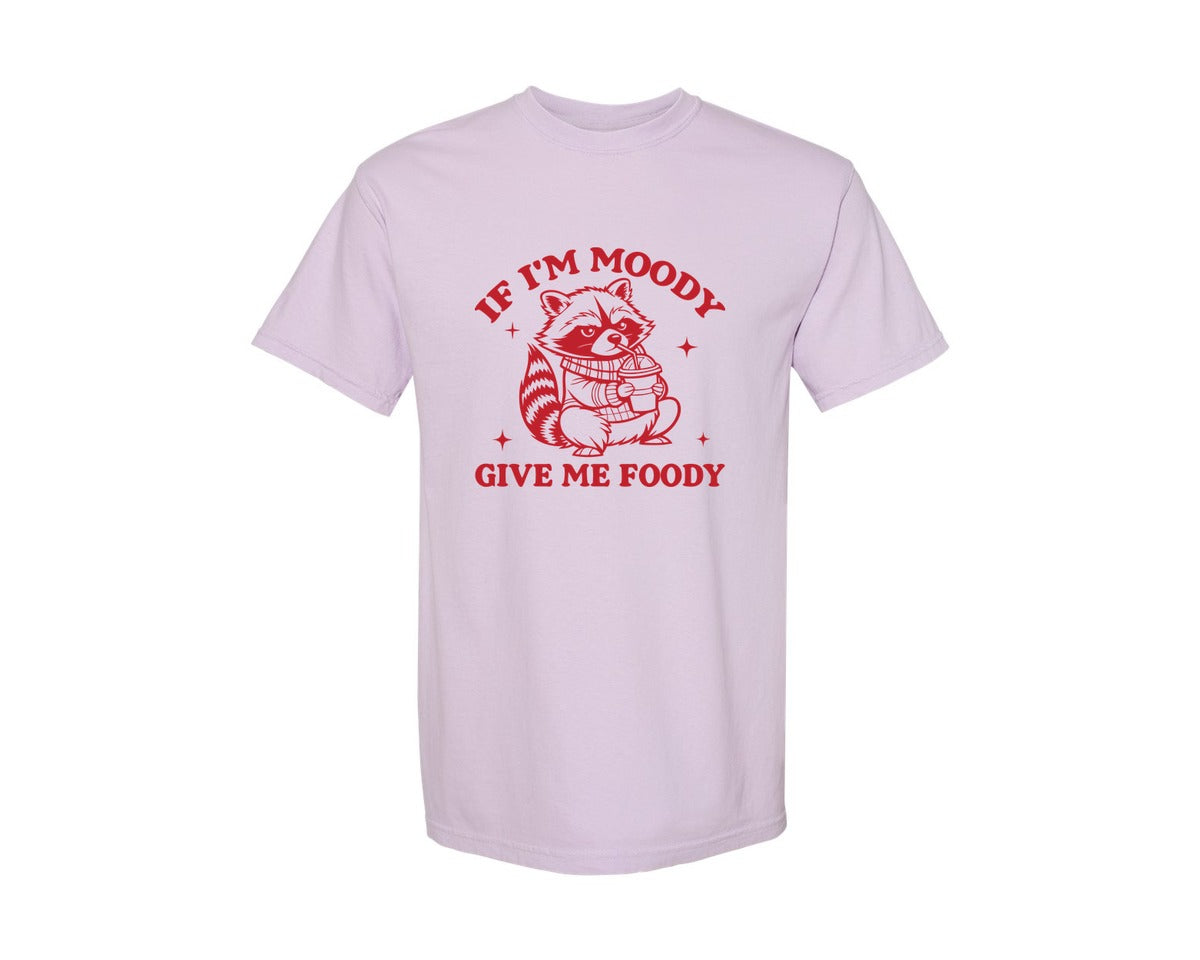 brand:Comfort Colors|color:Orchid|If Im Moody Give Me Foody 4 Graphic T-Shirt