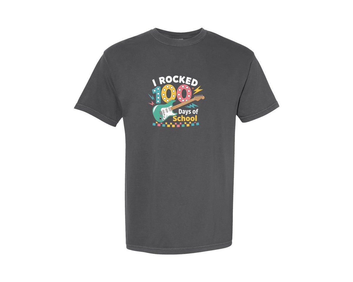 brand:Comfort Colors|color:Pepper|I Rocked 100 Days Of School 2 Graphic T-Shirt