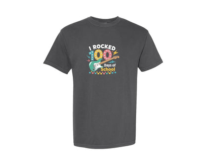 brand:Comfort Colors|color:Pepper|I Rocked 100 Days Of School 2 Graphic T-Shirt