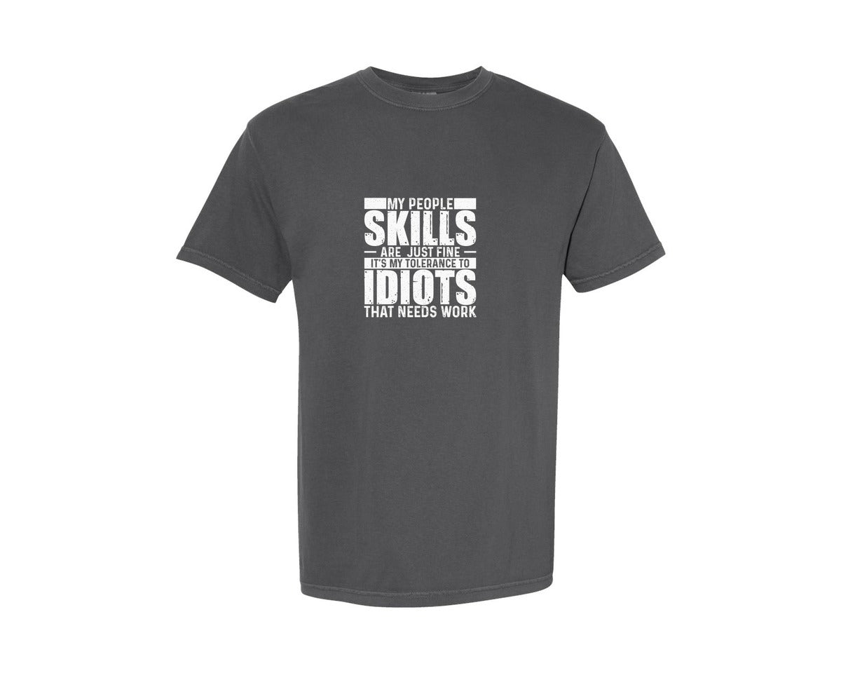 brand:Comfort Colors|color:Pepper|Funny T Shirt Design Sarcasm T Shirt 3 Graphic T-Shirt