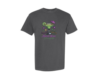 brand:Comfort Colors|color:Pepper|Mardi Gras Margaritas Mardi Gras 2 Graphic T-Shirt