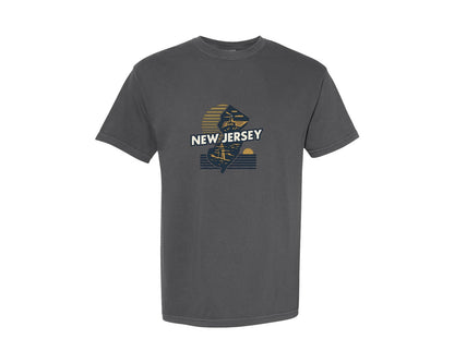 brand:Comfort Colors|color:Pepper|New Jersey State Map 2 Graphic T-Shirt
