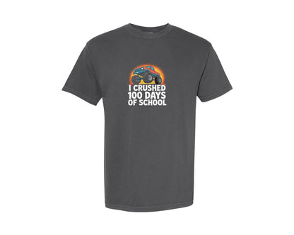 brand:Comfort Colors|color:Pepper|I Crushed 100 Days Of School 14 Graphic T-Shirt