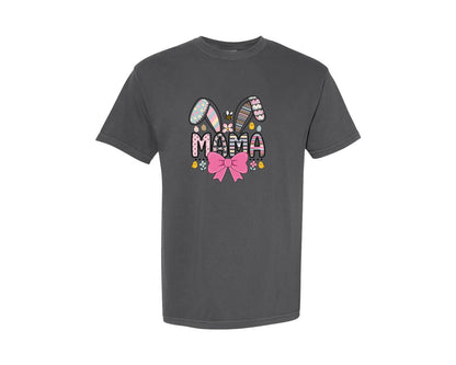 brand:Comfort Colors|color:Pepper|Easter Mama T Shirt Design Graphic T-Shirt