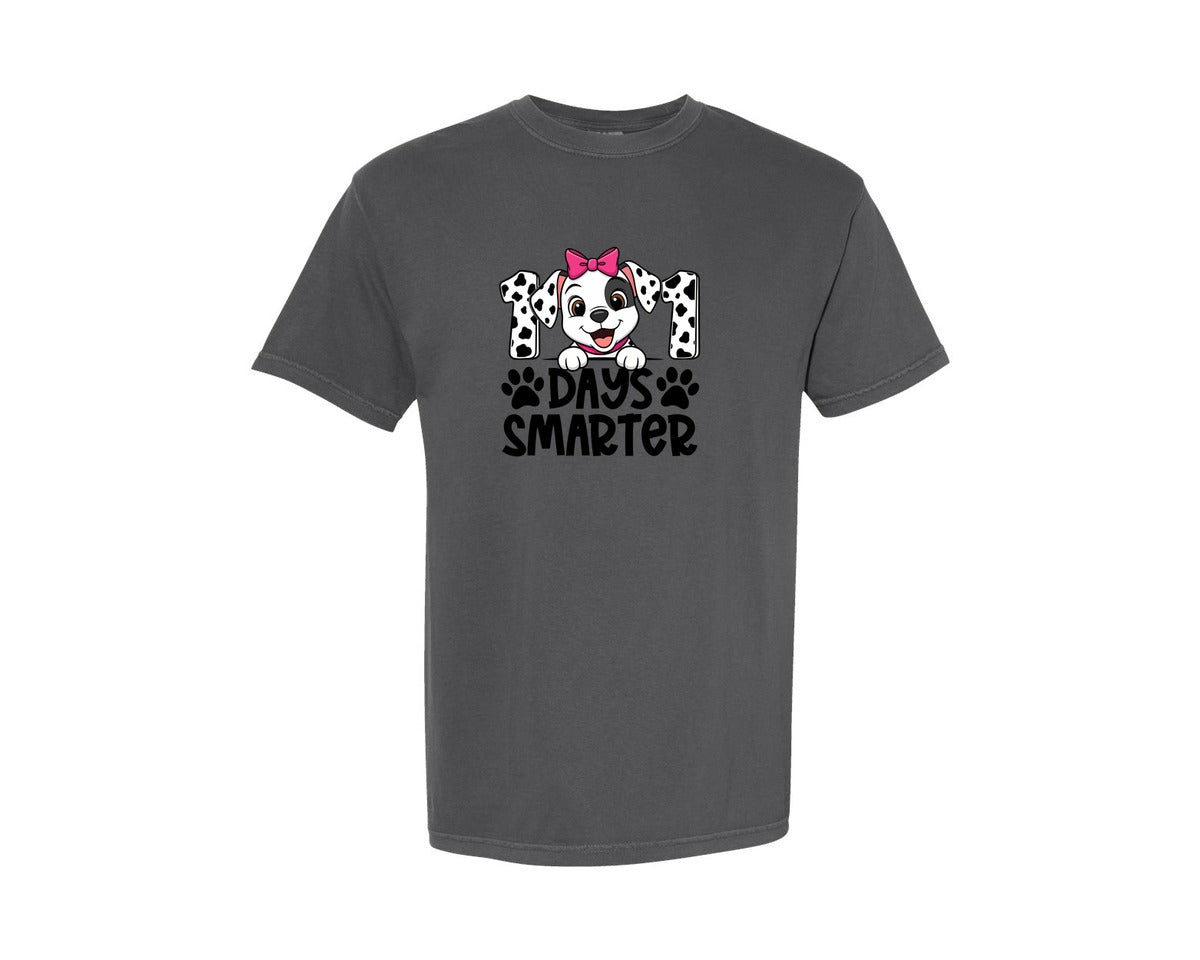 brand:Comfort Colors|color:Pepper|101 Days Smarter Puppy Design Graphic T-Shirt