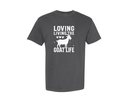 brand:Comfort Colors|color:Pepper|Funny Goat T Shirt Design Graphic T-Shirt