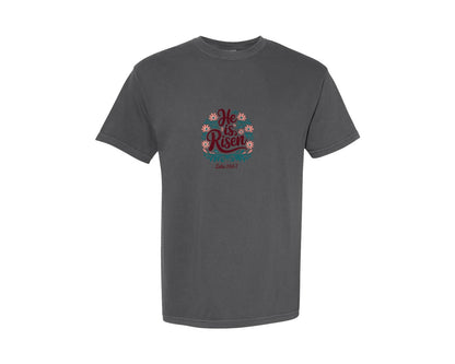 brand:Comfort Colors|color:Pepper|He Is Risen Christian Easter 10 Graphic T-Shirt