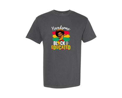 brand:Comfort Colors|color:Pepper|African American Boy Black History Pride Graphic T-Shirt