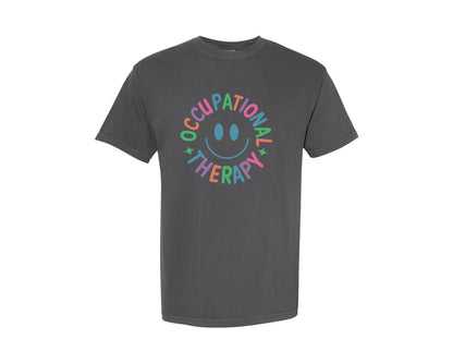 brand:Comfort Colors|color:Pepper|Speech Physical Occupational Therapy Graphic T-Shirt