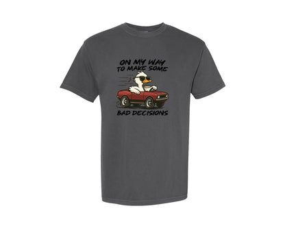 brand:Comfort Colors|color:Pepper|Funny Duck Quotes Graphic T-Shirt