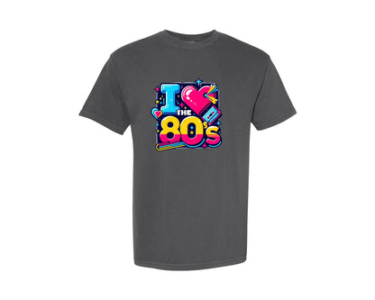 brand:Comfort Colors|color:Pepper|I Love The 80S T Shirt 80S 90S Graphic T-Shirt
