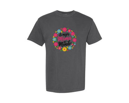 brand:Comfort Colors|color:Pepper|Spanish Mothers Day 6 Graphic T-Shirt