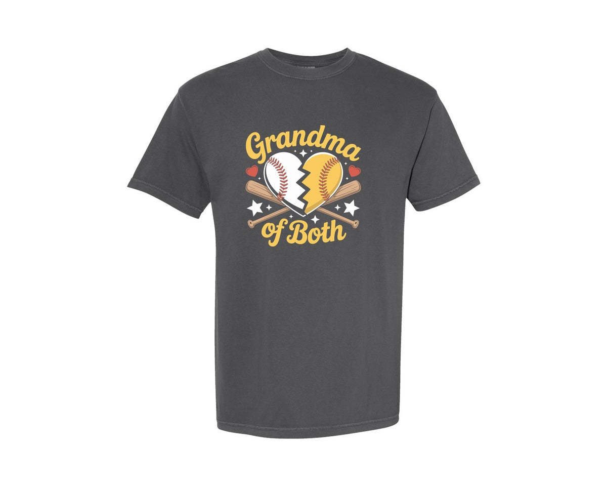 brand:Comfort Colors|color:Pepper|Grandma Of Both Sublimationpng Graphic T-Shirt