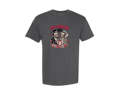 brand:Comfort Colors|color:Pepper|Anti Valentine Club Design 3 Graphic T-Shirt