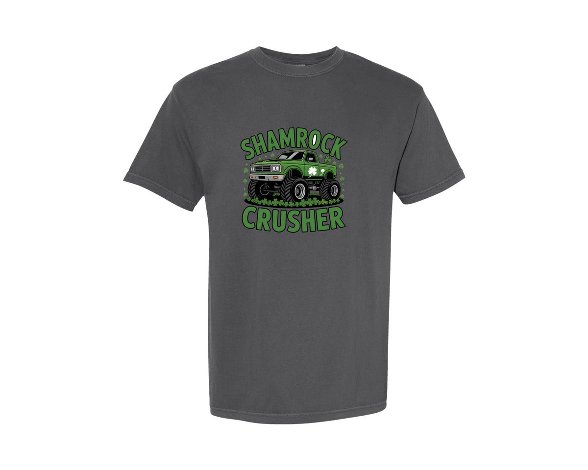 brand:Comfort Colors|color:Pepper|Shamrock Crusher St Patricks Day 5 Graphic T-Shirt