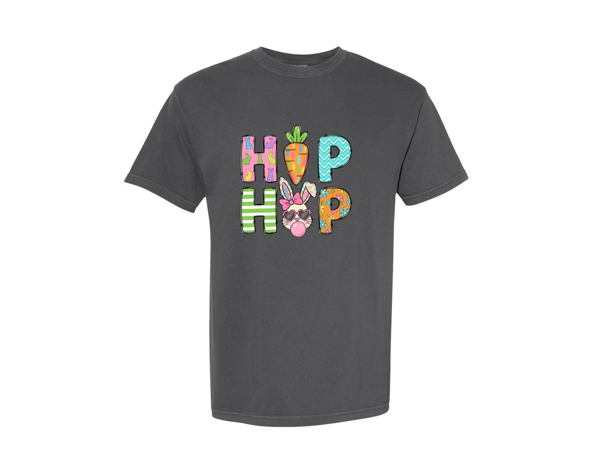 brand:Comfort Colors|color:Pepper|Hip Hop Easter Graphic T-Shirt
