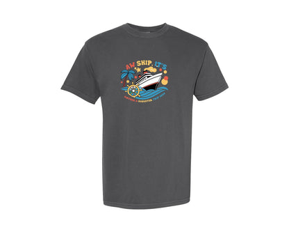 brand:Comfort Colors|color:Pepper|Aw Ship Its Mother Daughter Trip Graphic T-Shirt