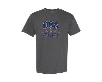 brand:Comfort Colors|color:Pepper|Usa Veteran Eagle Vector T Shirt Design Graphic T-Shirt